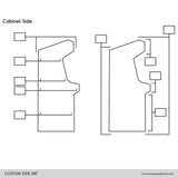 Custom Size Arcade Side Art