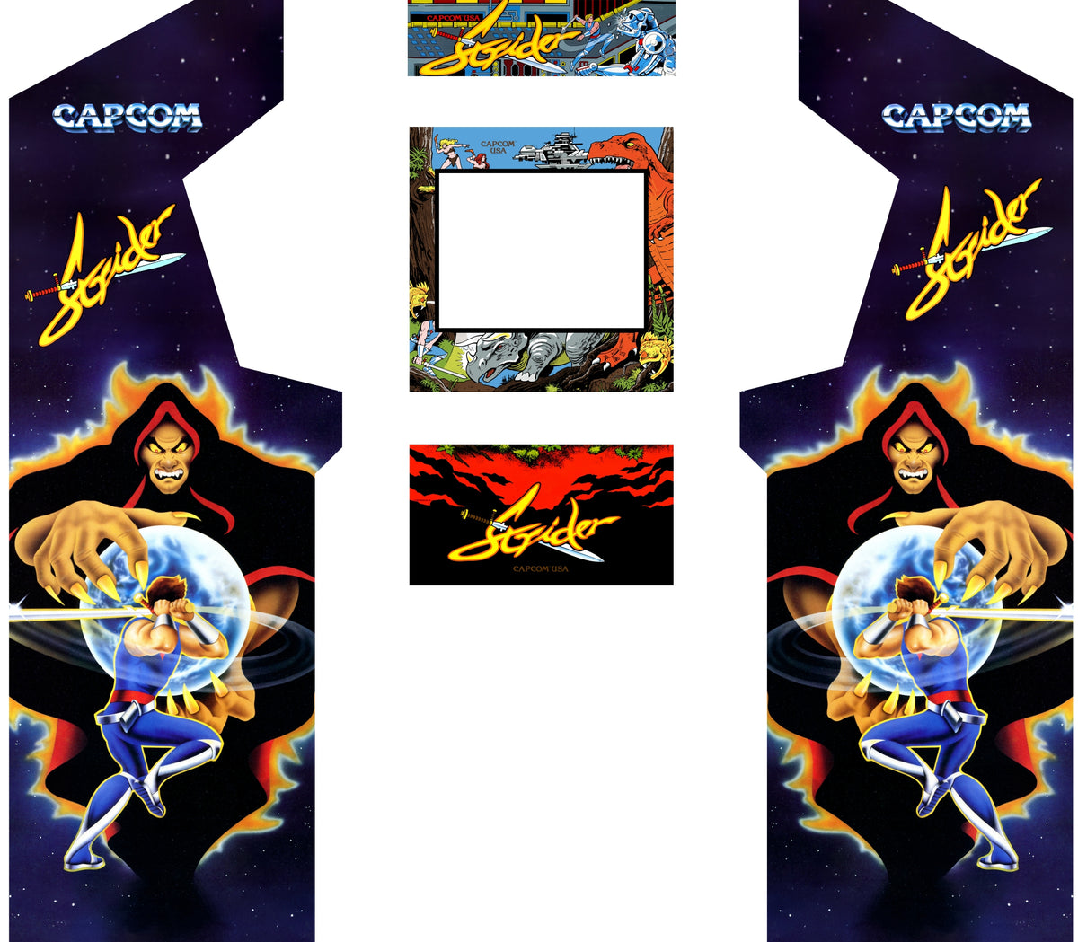 Strider Arcade1UP Deluxe Art Kit (for Street Fighter 2: CE