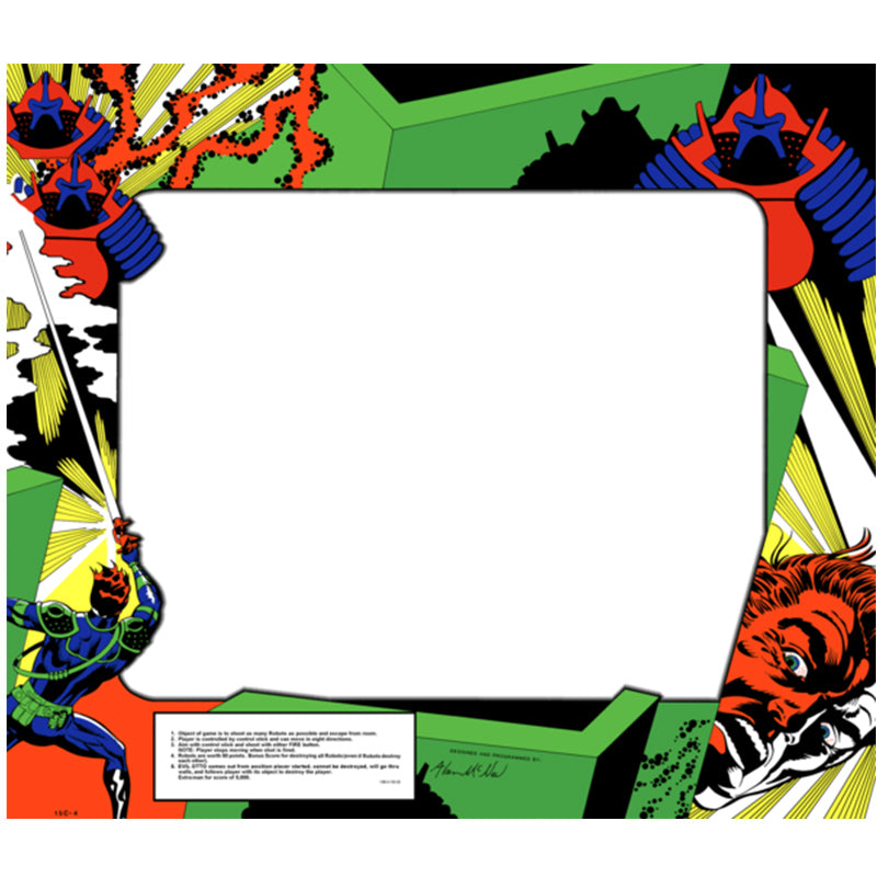 Berzerk Arcade Bezel – Escape Pod Online