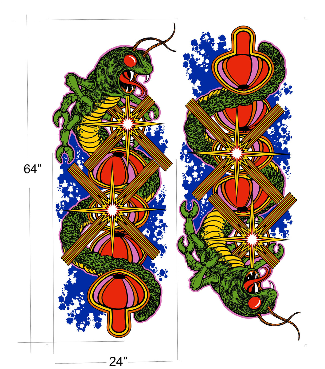 Centipede Side Art Decal Set - Die Cut – Escape Pod Online