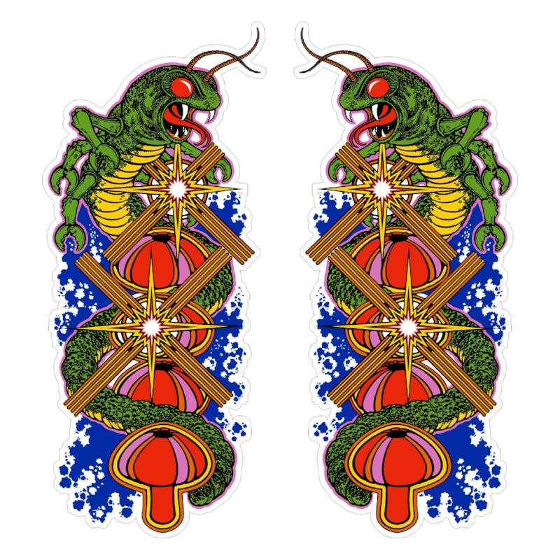 Centipede Side Art Decal Set - Die Cut – Escape Pod Online