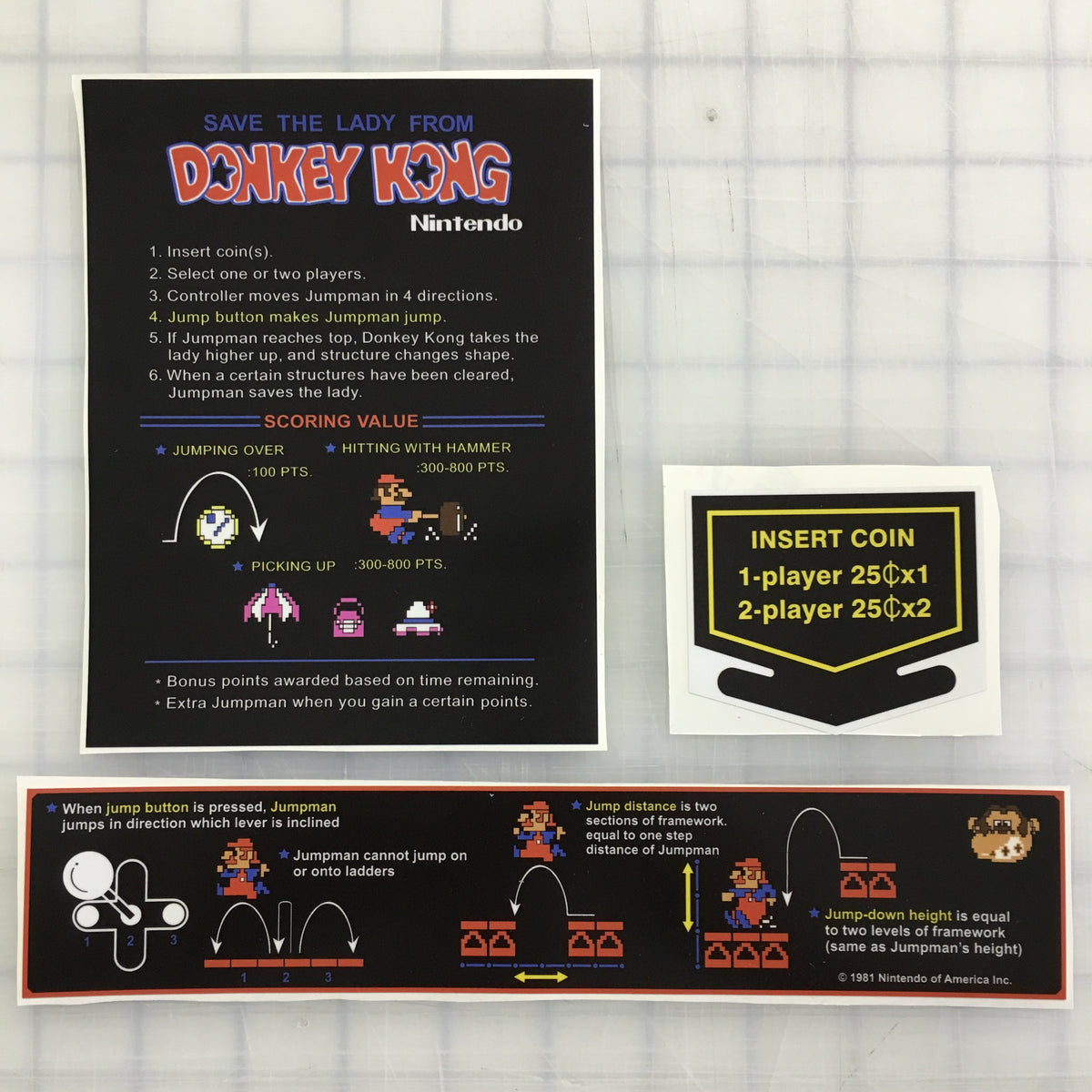 Donkey Kong Arcade Decal Set Escape Pod Online