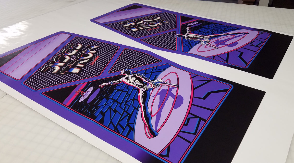 Autocollant Arcade TRON V2 - Design Rétro Pour Borne D'arcade - Toutes Tailles