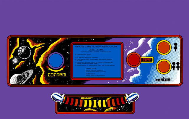 Gyruss CPO - Control Panel Overlay (Choose color) – Escape Pod Online