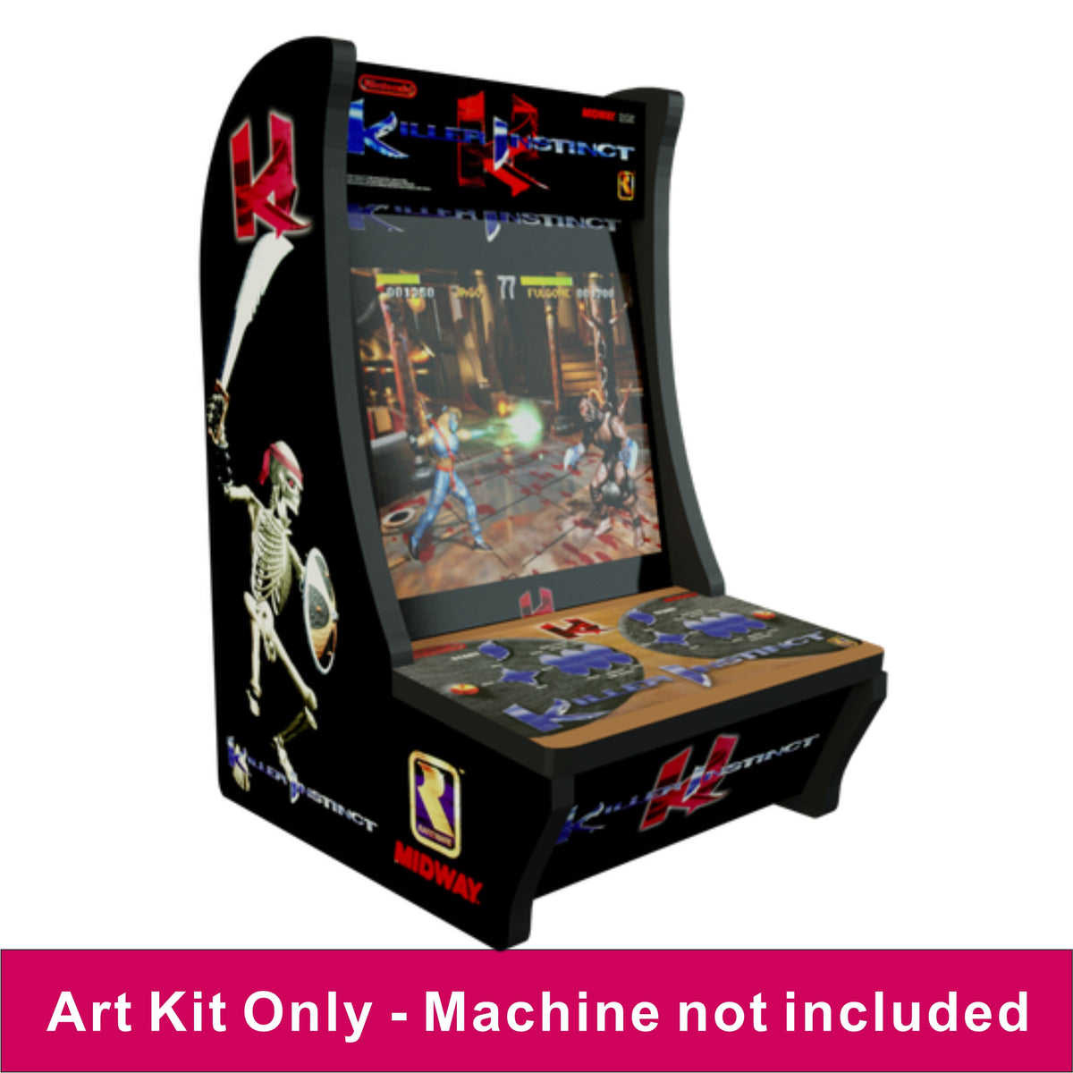 エバートン　ネビル Arcade1Up Countercade Killer Instinct Decal Kit – Escape Pod
