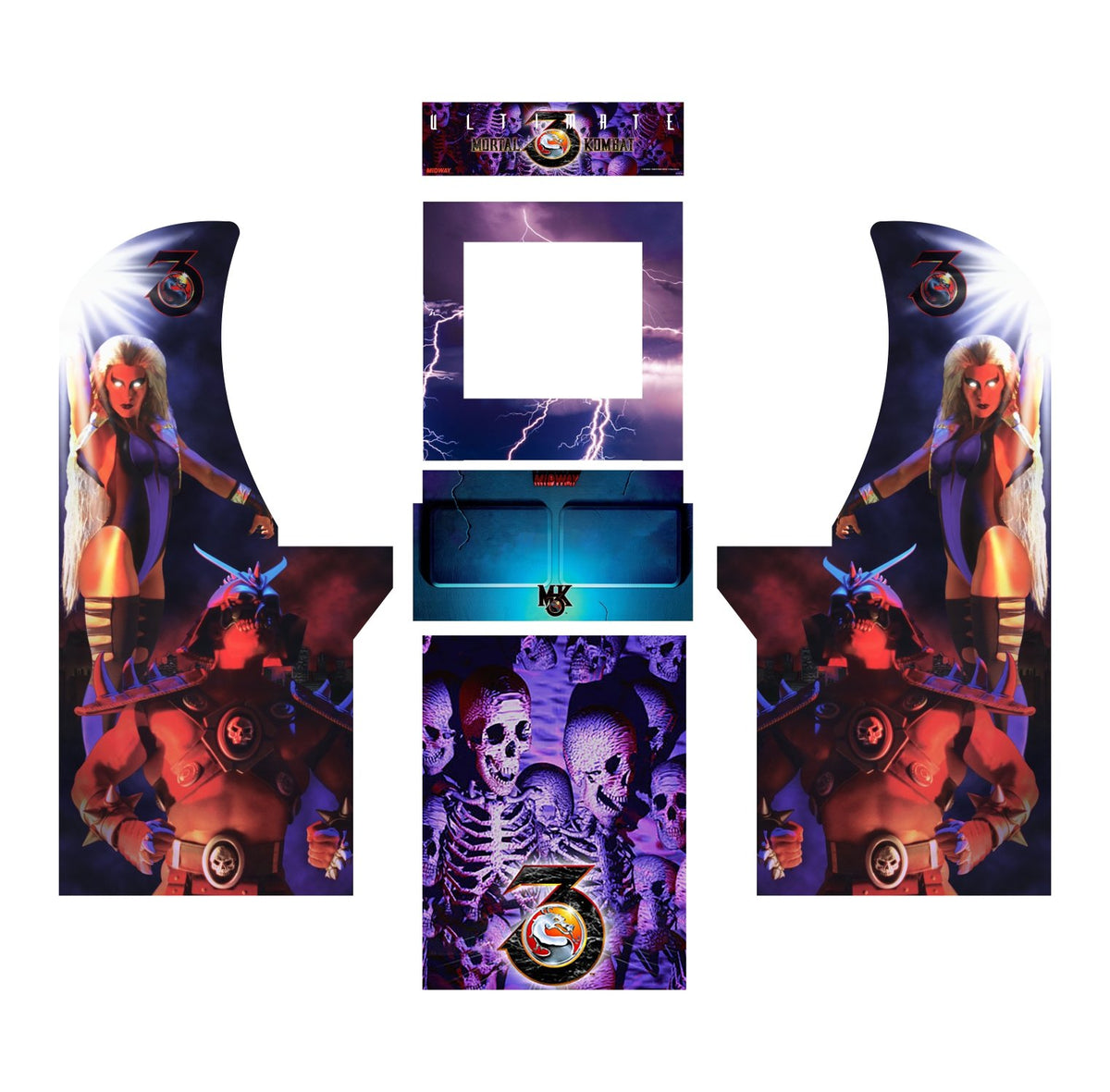 Arcade1UP - Mortal Kombat III 3 MK Art – Escape Pod Online