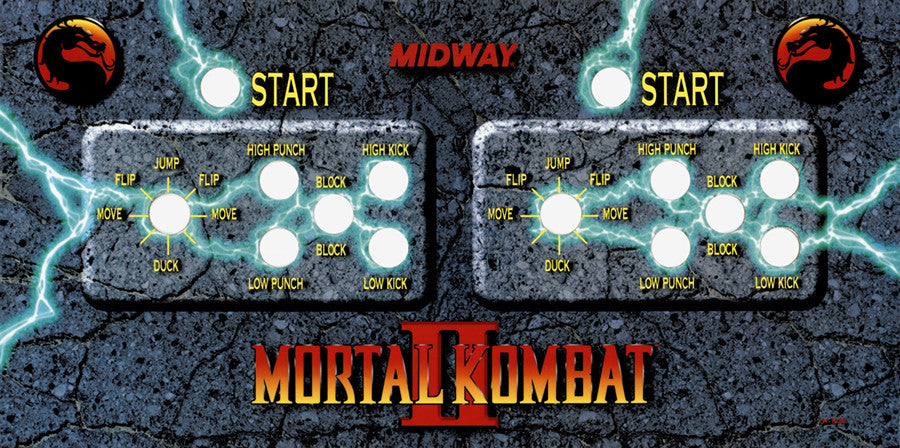 Mortal Kombat 2 CPO - Control Panel Overlay - (SDS) – Escape