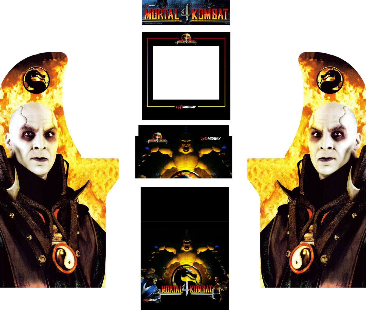 Mortal Kombat 4 - MK4 - Arcade Marquee – Escape Pod Online