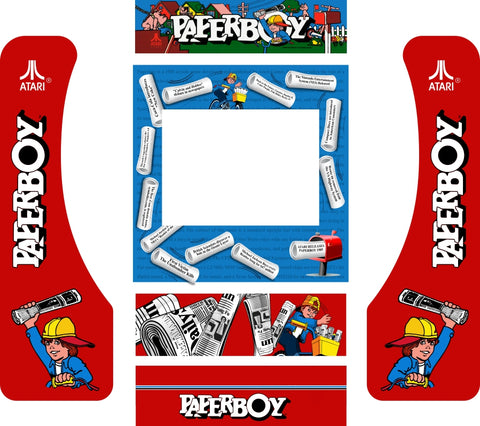 Paperboy Arcade1Up Partycade Decal Kit - Escape Pod Online