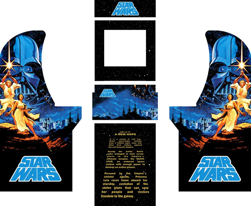 BORNE D'ARCADE Star Wars Pop Art