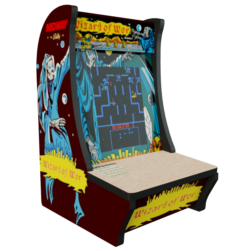 Arcade1Up Countercade Wizard of Wor Decal Kit – Escape Pod