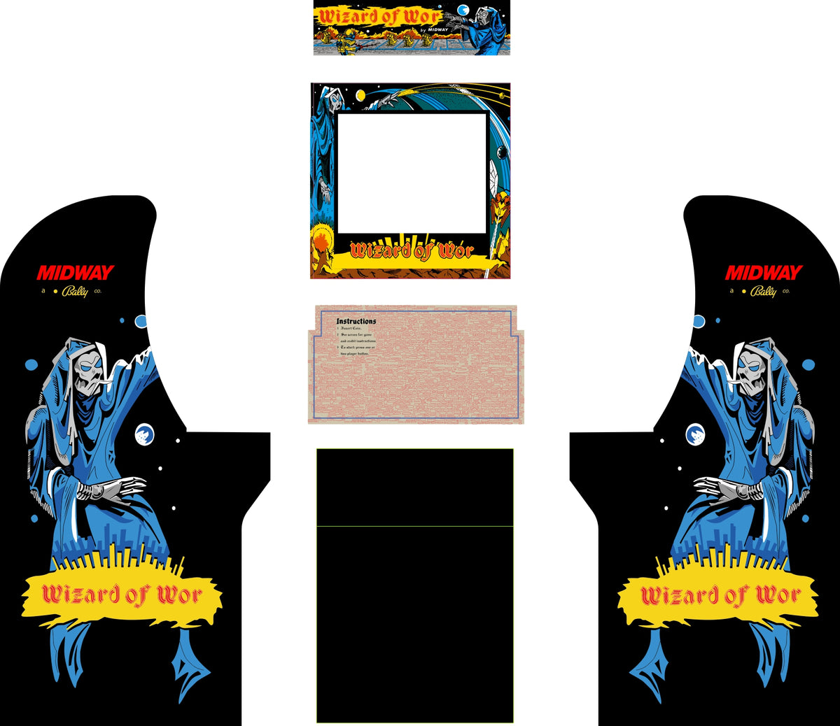 Arcade1Up - Wizard of Wor Art – Escape Pod Online