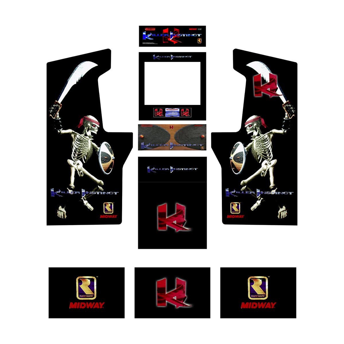 Killer Instinct - Midway Legacy Edition - ARCADE1UP Art Kit
