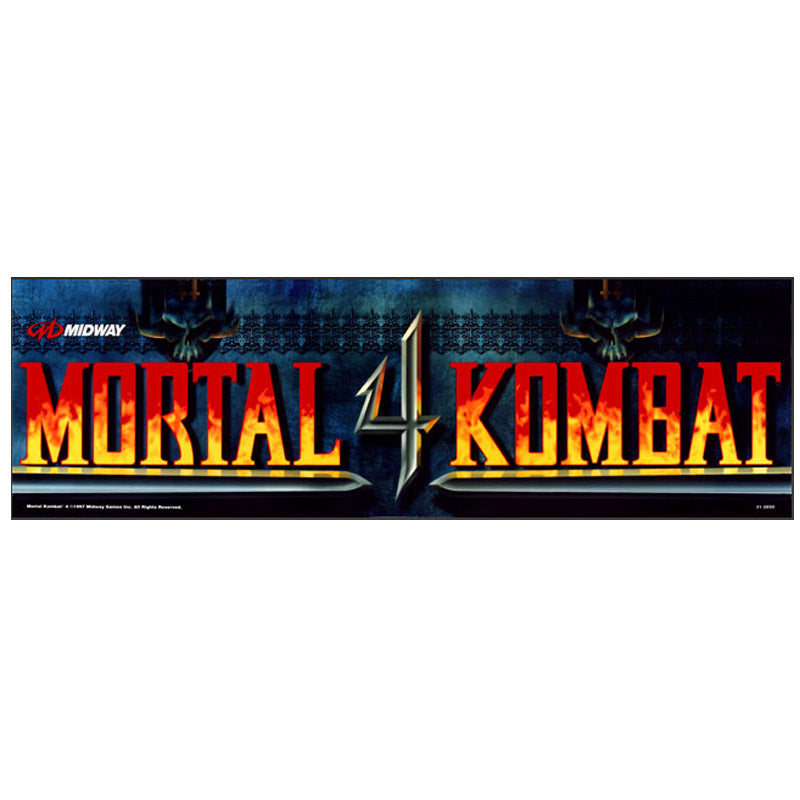 Mortal Kombat 4 - MK4 - Arcade Marquee – Escape Pod Online