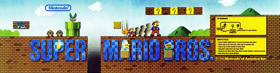 Super Mario Bros VS Style Arcade Marquee – Escape Pod Online