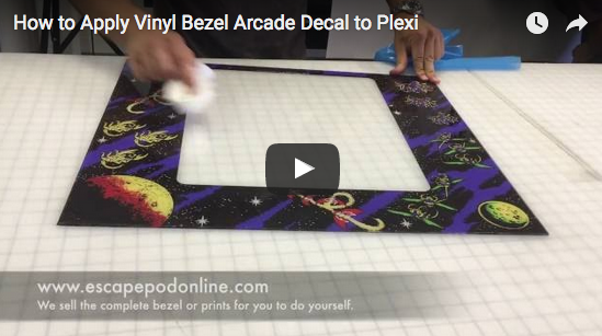 How to Apply Vinyl Bezel Arcade Decal