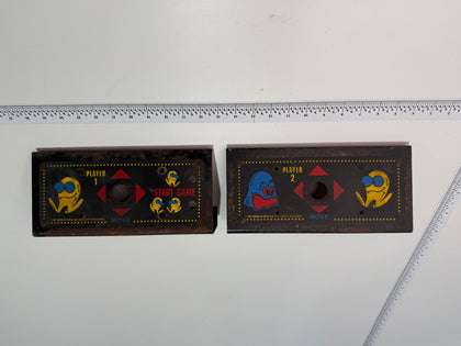 Pac-Man Cocktail Metal Control Panels (Pair)