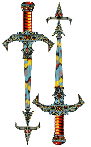 Tutankham Sword Side Art Decals