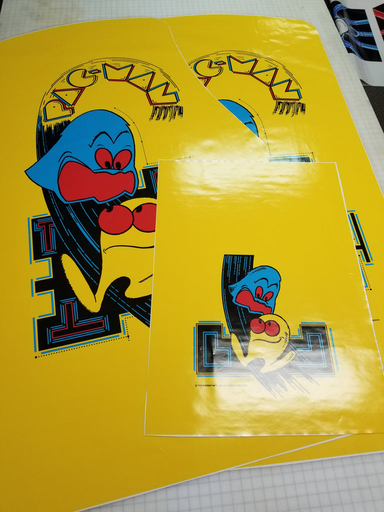Pac Man Arcade Side Art Kickplate Set