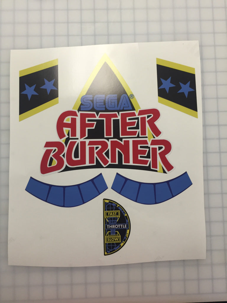 After Burner Arcade Game Front Decal Kit – Escape Pod Online, image size:768x1024
