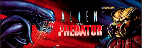 Alien Vs. Predator Arcade Marquee – Escape Pod Online