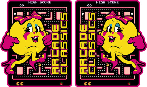 Arcade Classics Multicade Side Art - Ms. PacManTheme - Escape Pod Online