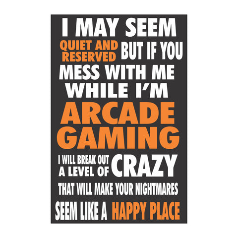 Arcade I go Crazy Sticker - Escape Pod Online