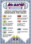 Arkanoid Cocktail Instruction Decal - Escape Pod Online