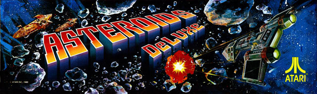 Asteroids Deluxe Arcade Marquee – Escape Pod Online
