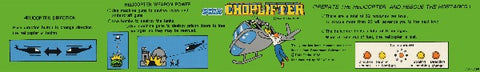Choplifter Instruction Decal - Escape Pod Online