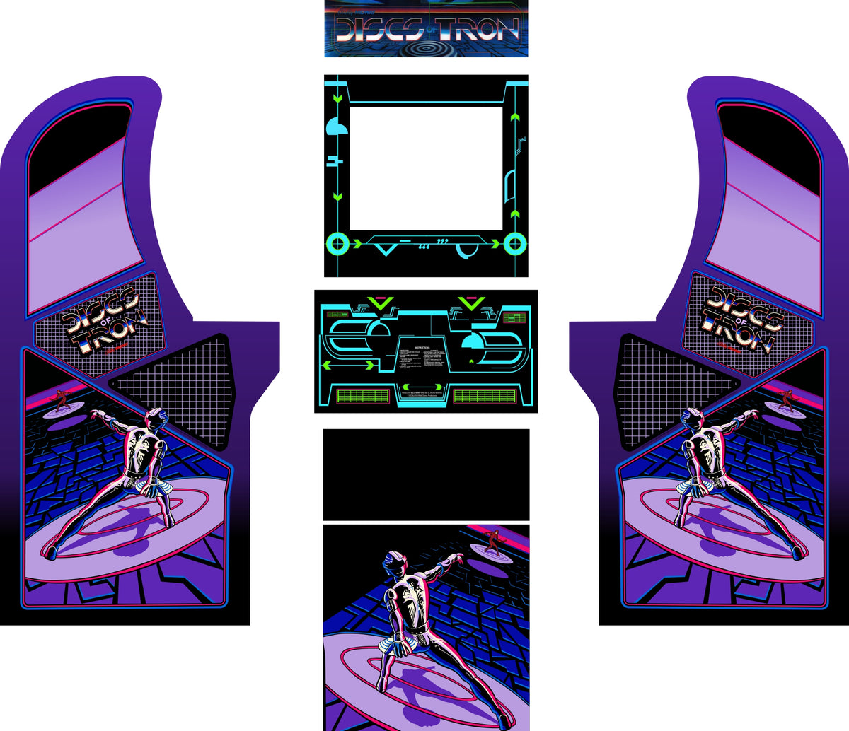 Arcade1Up Discs of Tron Art Kit Escape Pod Online