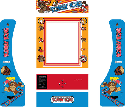 Donkey Kong Arcade1Up Partycade Decal Kit - Escape Pod Online