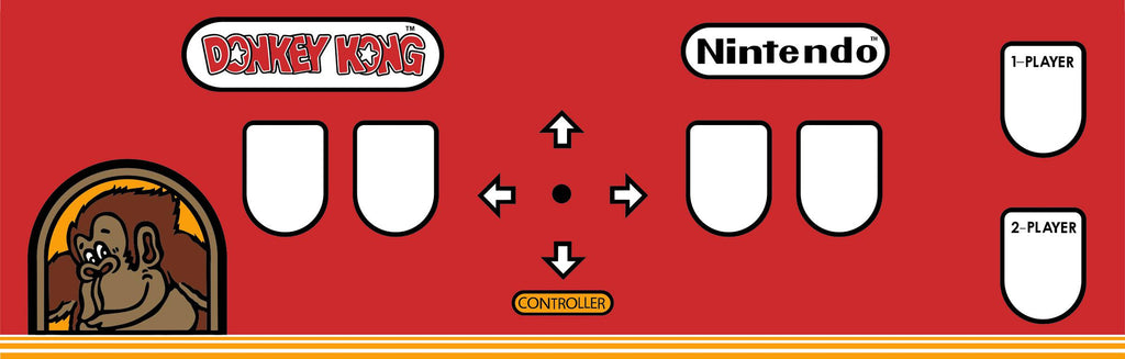Multicade Donkey Kong Arcade Control Panel Overlay - DK Multi CPO ...