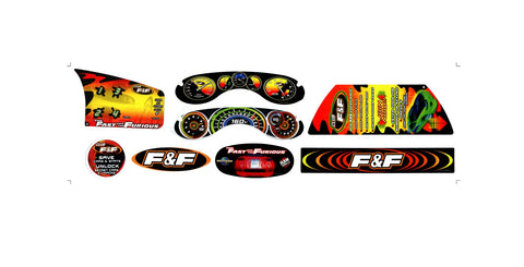 Fast & the Furious Dash Decal Set