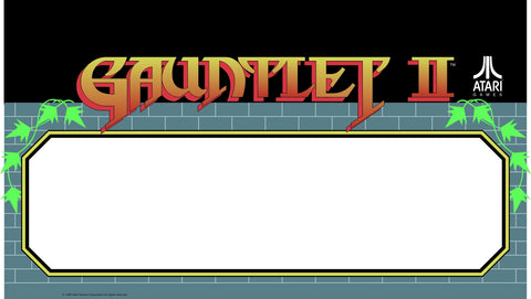 Gauntlet II 2 Marquee - Speaker Cover - Video Game Arcade - Escape Pod Online