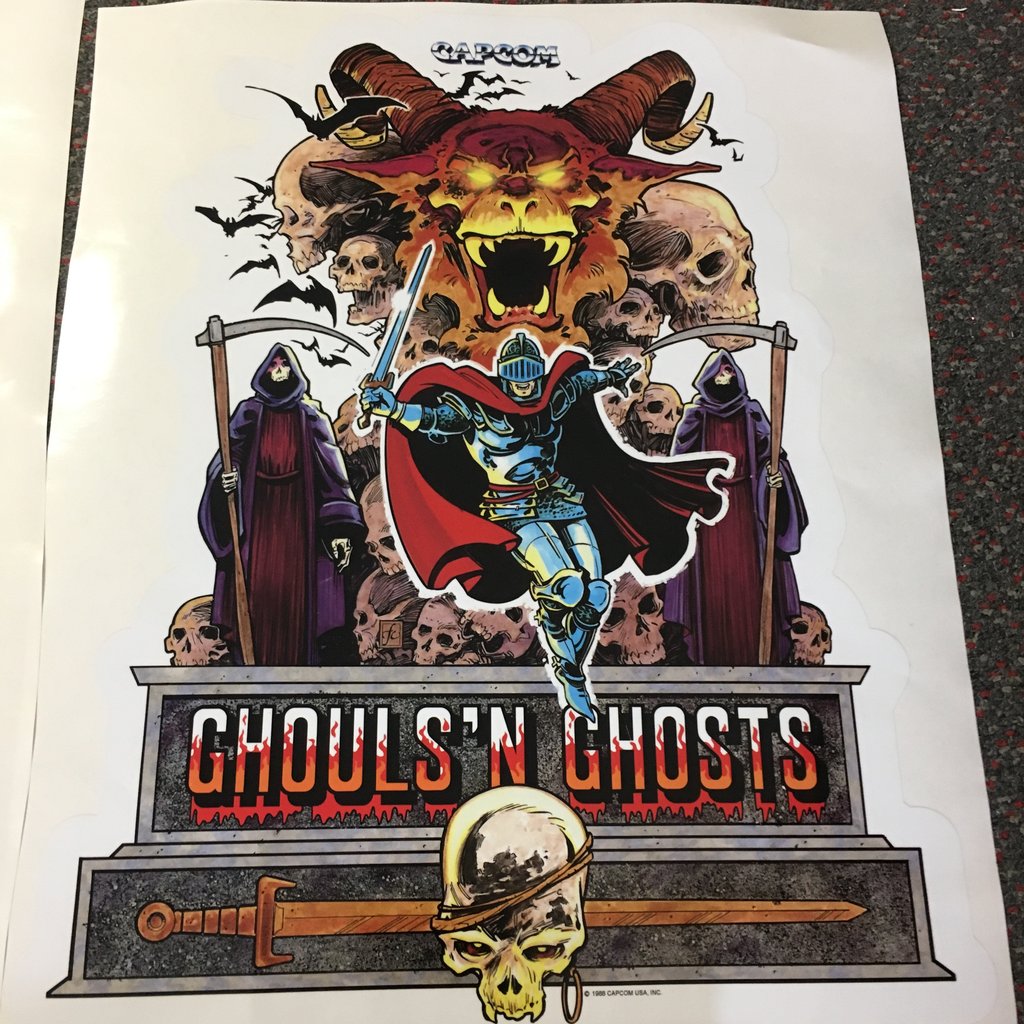 Ghouls n Ghosts Sega Genesis Genuine Complete CIB w/ Manual & Hang Tab  10086010022