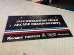 1982 Worldwide Arcade Championships Banner from the Movie Pixels - Escape Pod Online