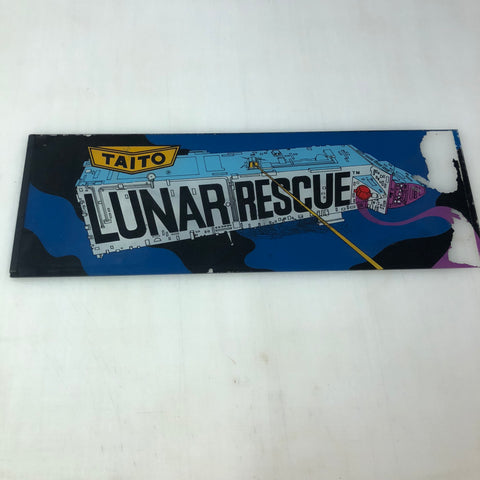 Vintage - Lunar Rescue by Taito Arcade Marquee - Escape Pod Online