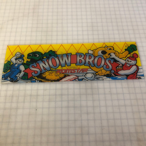 Vintage - Snow Bros Arcade Marquee