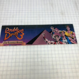 Vintage - Double Dragon 3 Arcade Marquee