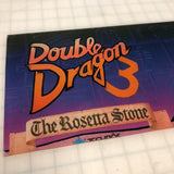 Vintage - Double Dragon 3 Arcade Marquee