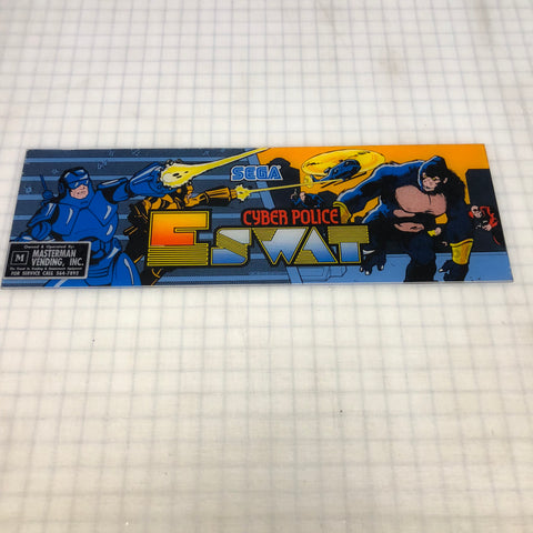 Vintage - Cyber Police E Swat Arcade Marquee
