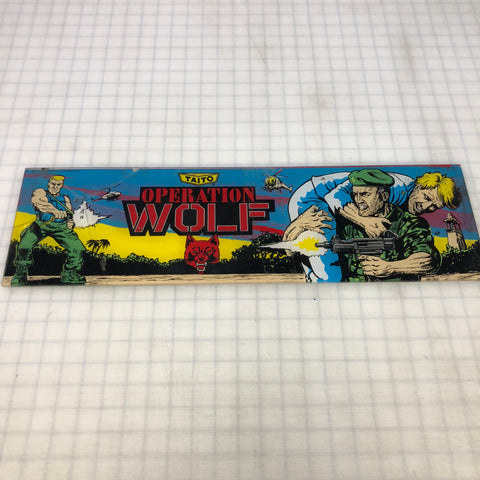 Vintage - Operation Wolf Arcade Marquee - Escape Pod Online