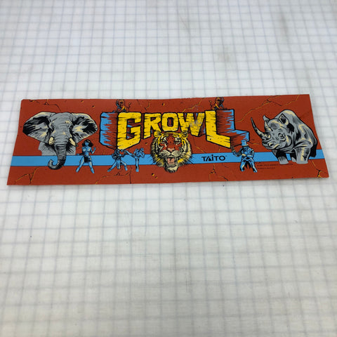 Vintage - Growl Arcade Marquee - Escape Pod Online