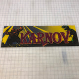 Vintage - Karnov Arcade Marquee - Escape Pod Online