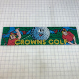 Vintage - Crowns Golf Arcade Marquee