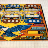 Vintage - Thunderbird Bowler Back Glass Arcade Bezel - Escape Pod Online