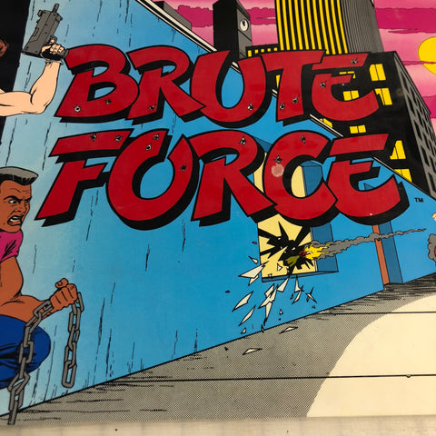 NOS Vintage - Brute Force Arcade Game Marquee - Escape Pod Online
