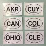 Ohio City Oval Decals - Escape Pod Online
