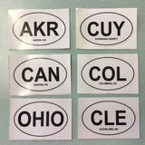 Ohio City Oval Decals - Escape Pod Online
